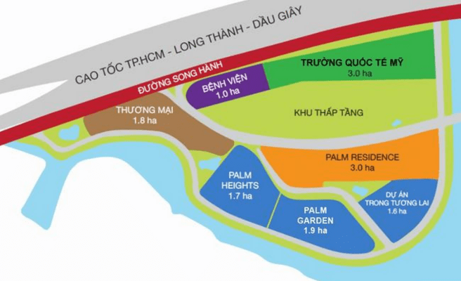 Quy hoạch dự án Khu đô thị Palm City Quận 2