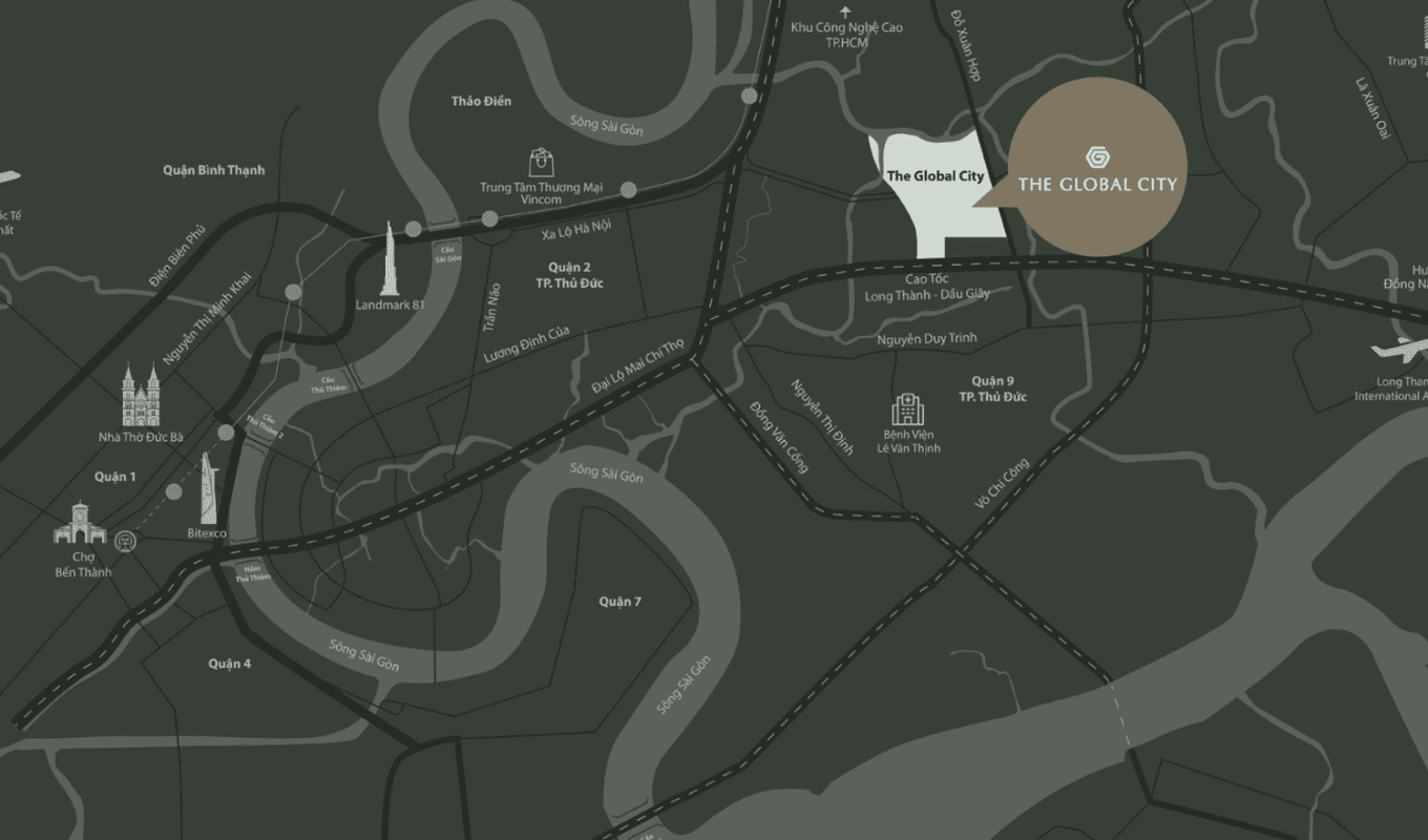 Vị trí dự án The Global City Quận 2