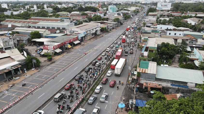 Tiến độ mở rộng quốc lộ 13