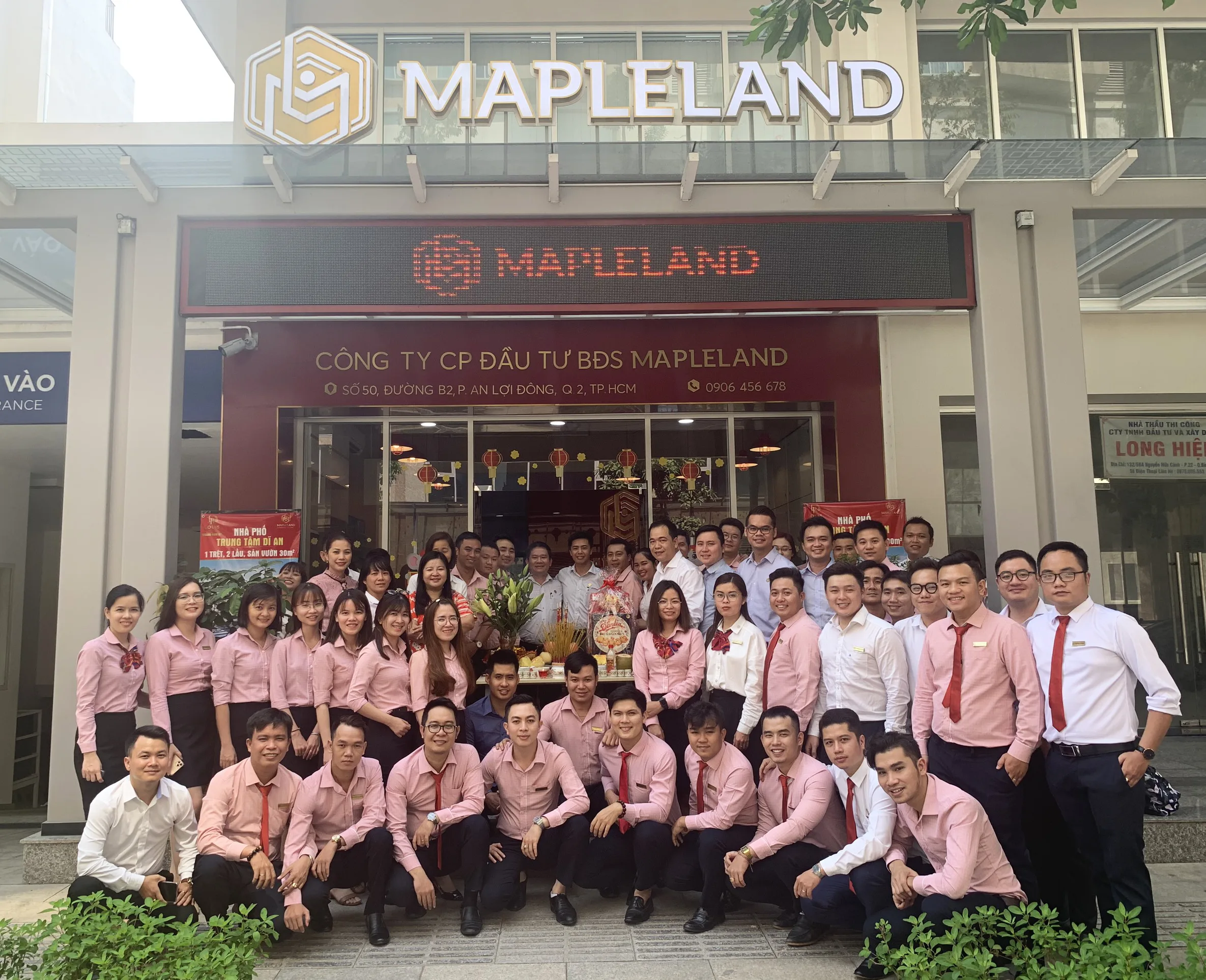 Công ty Mapleland khai trương đón lộc đầu năm 9 Ca cong ty