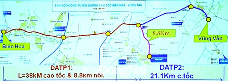 Thống nhất xây dựng đường cao tốc Biên Hòa - Vũng Tàu 3 Cao toc LT 2