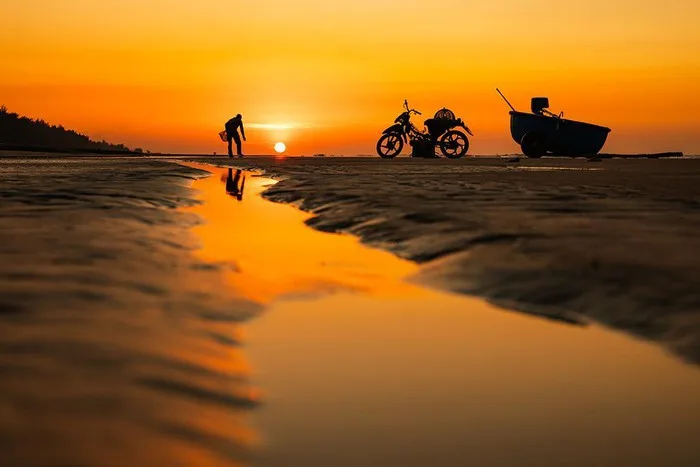 Bình minh cùng người dân chài trên biển Hồ Tràm 11 Hotram2