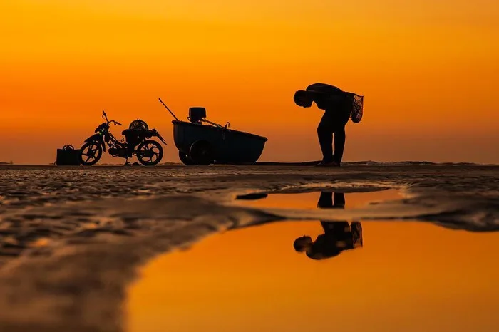 Bình minh cùng người dân chài trên biển Hồ Tràm 14 Hotram5