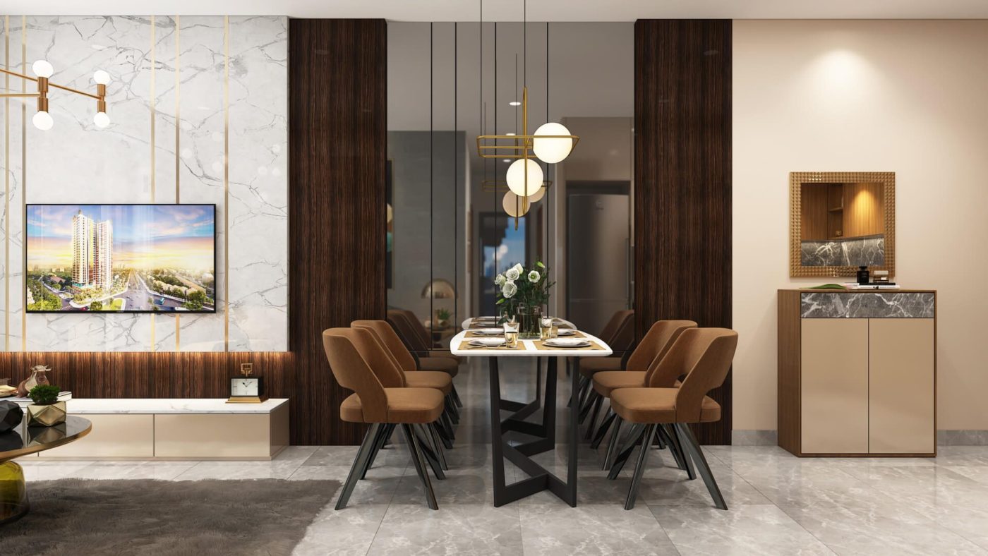 phong khach cam 5 chinh mau