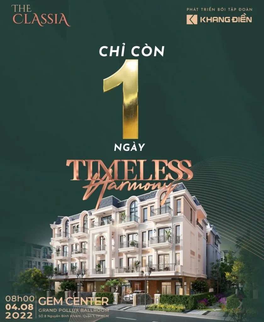 ĐẾM NGƯỢC THỜI GIAN CÙNG SIÊU PHẨM THE CLASSIA 29 chi con 1 ngay kick off the classia