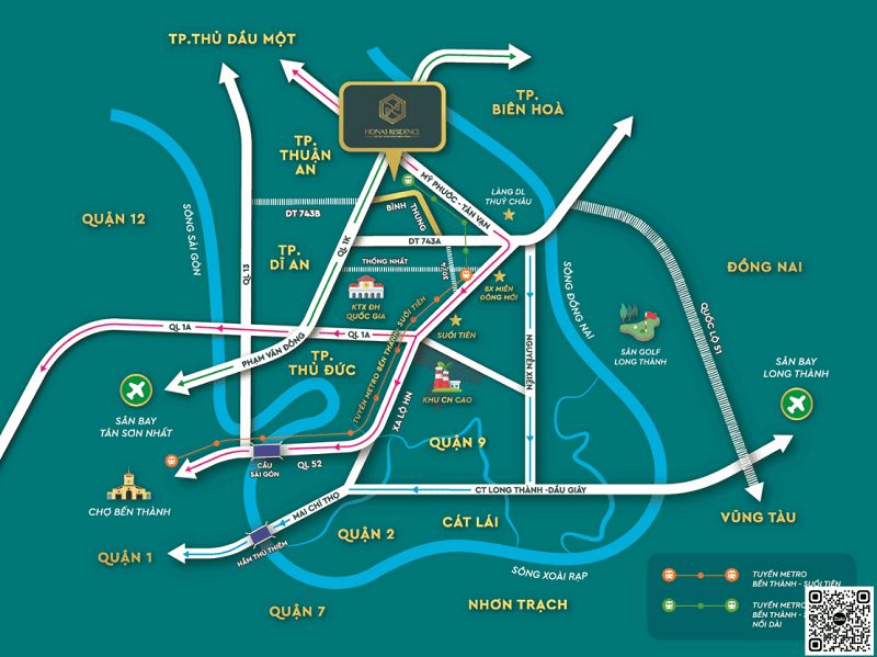 Honas Residence sở hữu vị trí vàng kết nối đa tiện ích