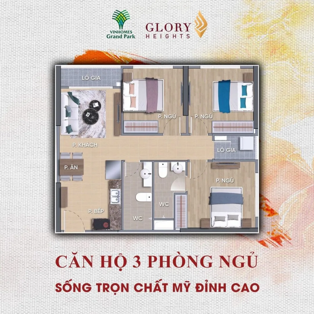 The Glory Height - Vị Trí Đắc Địa Đối Diện Vincom Megamall 111 mat bang can ho glory heights vinhomes 1 1536x1536 1