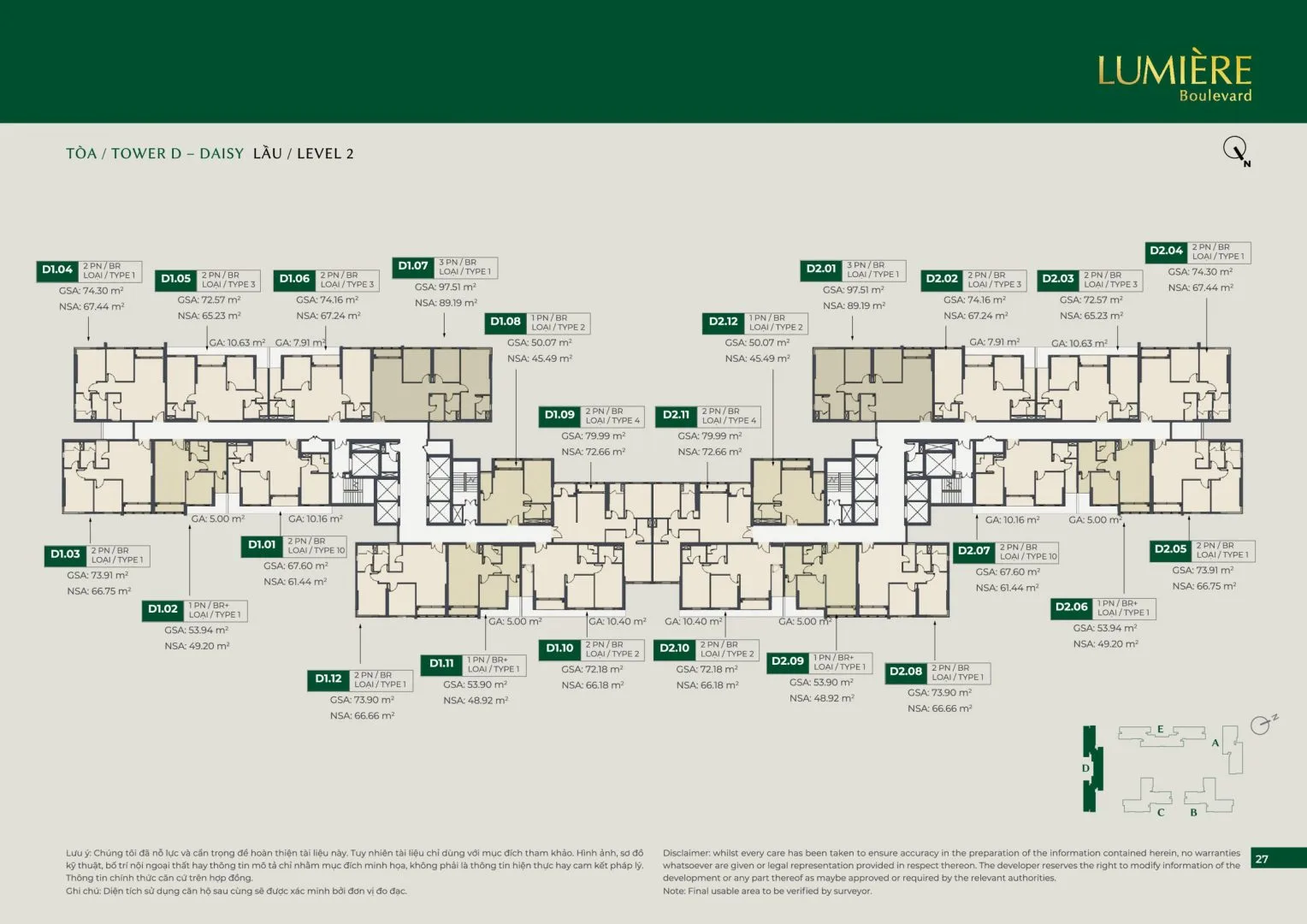 Mặt bằng Tầng Lumiere Boulevard Mặt bằng Tầng Lumiere Boulevard