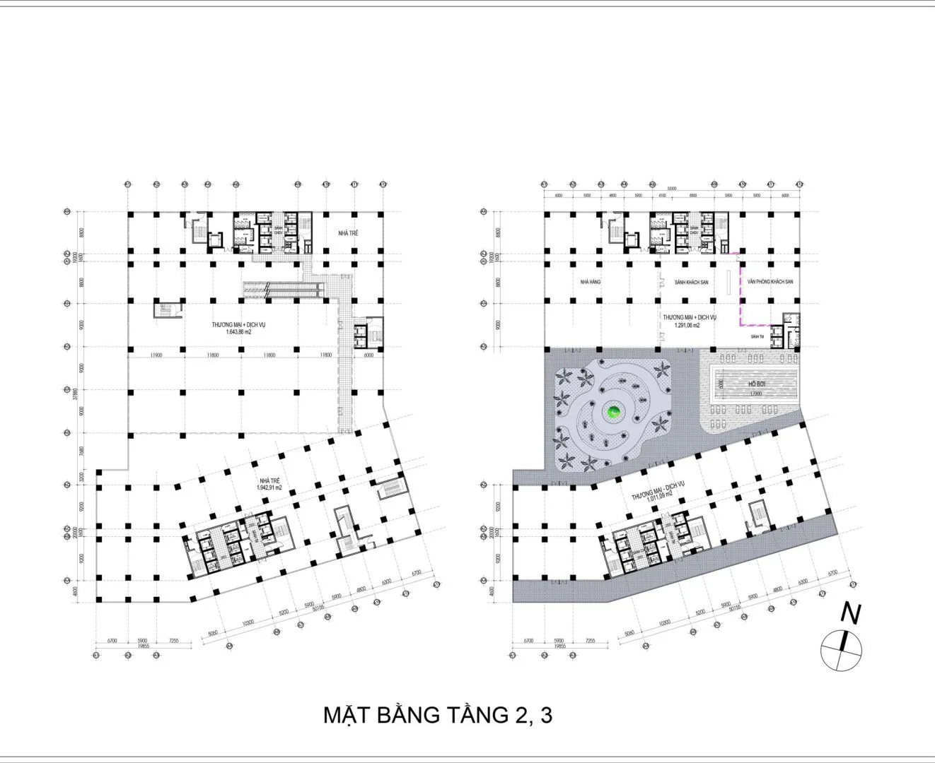 Bcons Solary Dĩ An Bình Dương - Chủ Đầu Tư Bcons 59 Mặt bằng Tầng 2-3 Dự án Bcons Solary