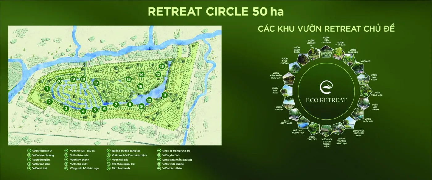 Eco Retreat Long An - Thông tin cập nhật 2/2025 25 Tiện ích Eco Retreat Long An