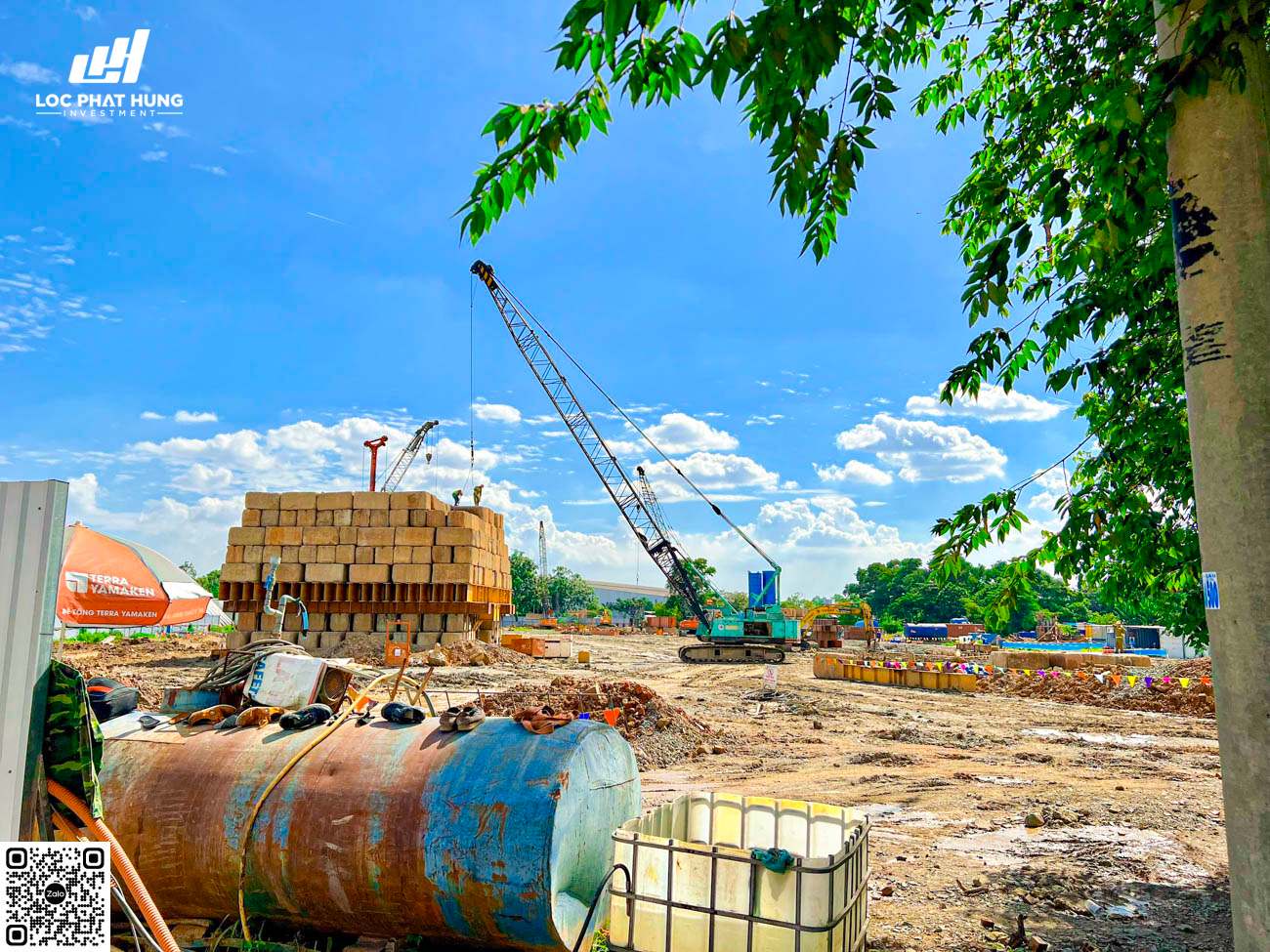 Công trường dự án The Gió Riverside Dĩ An Bình Dương thàng 09/2022