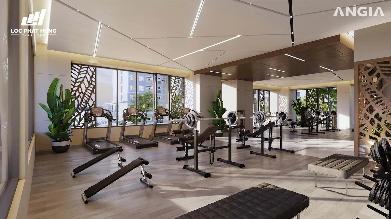 The Gió Riverside Dĩ An | GIÁ BÁN và ƯU ĐÃI từ An Gia Investment 53 Phòng gym tại dự án The Gió Riverside Bình Dương