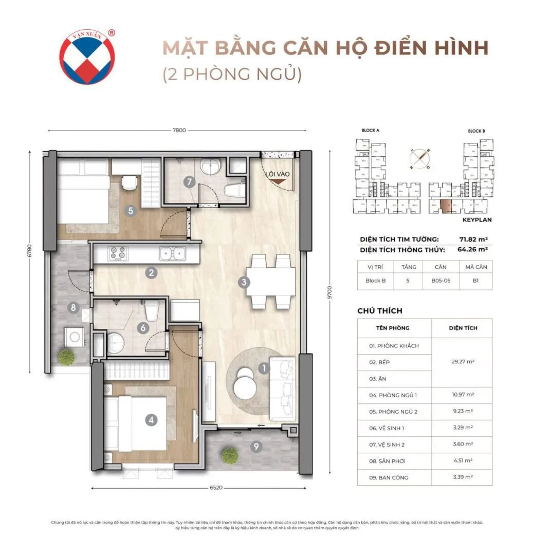 thiet ke can 2 phong ngu happy one sora 1475x1536 1