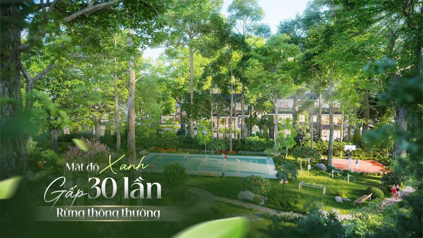 Vì sao Retreat Forest là xu hướng đầu tư nghỉ dưỡng mới tại phía Tây TP.HCM cuối 2025 13 mat-do-cay-xanh-tai-eco-retreat-gap-30-lan-do-thi-thong-thuong
