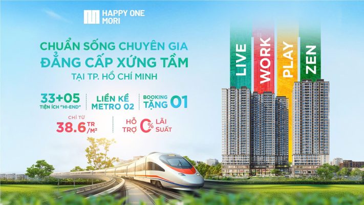 Giá căn hộ Happy One Mori chỉ từ 36.8 triệu/m2