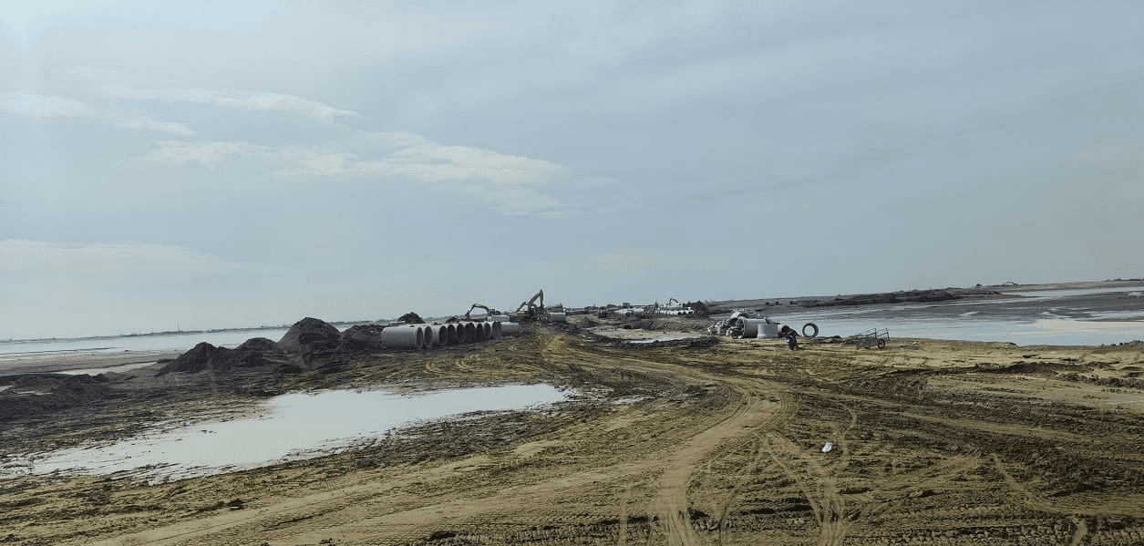 Công trường dự án Vinhomes Green Paradise Cần Giờ