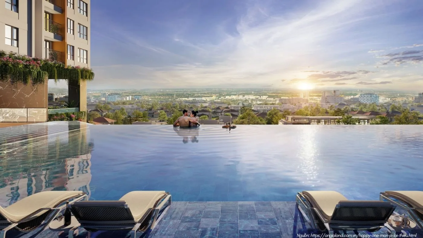 #1 Dự Án Khu Đô Thị Happy One City Hóc Môn - Chủ Đầu Tư Vạn Xuân Group 21 Hồ bơi vộ cực trải nghiệm căn hộ chuẩn Resort tại Happy One City