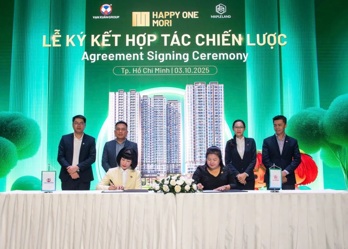 MapleLand trở thành Đại lý chiến lược dự án Happy One Mori