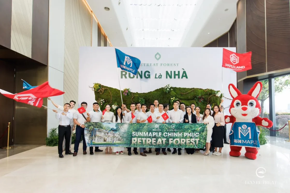 Bùng nổ sự kiện Kick-Off Retreat Forest - Rừng là Nhà 14 MapleLand - SunMaple tham gia kickoff sự kiện ra mắt Retreat Forest