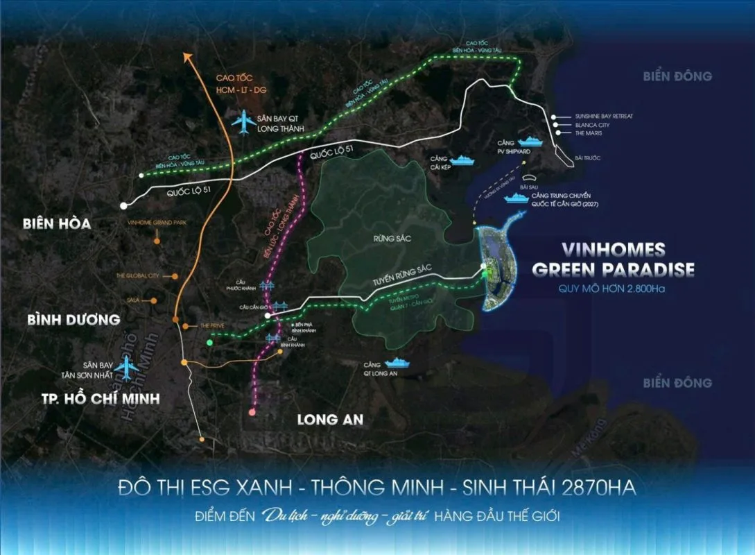 Vinhomes Green Paradise Cần Giờ: 4 Yếu Tố Quyết Định Đầu Tư & Cơ Hội Bứt Phá 7 Vị trí Vinhomes Cần Giờ