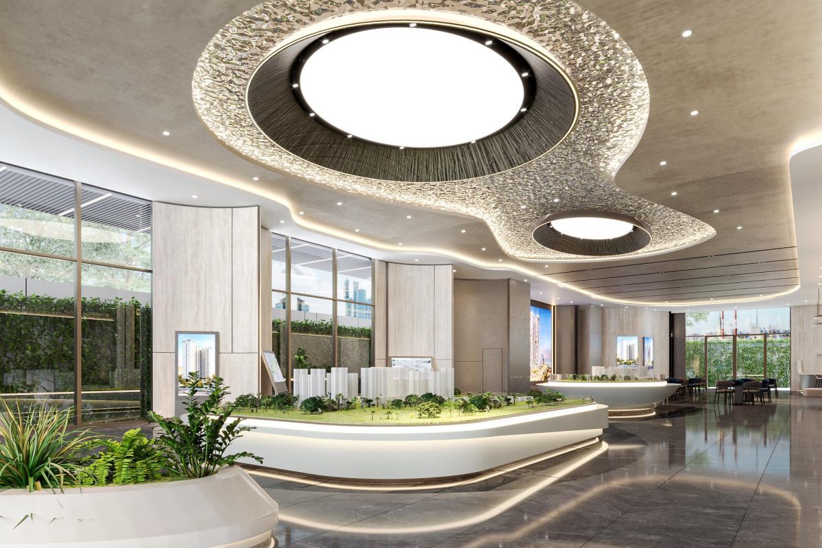 Không gian trải nghiệm sa bàn tại nhà điều hành dự án Happy One Mori