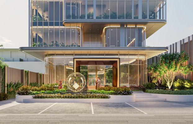 Phối cảnh nhà điều hành dự án Happy One Mori