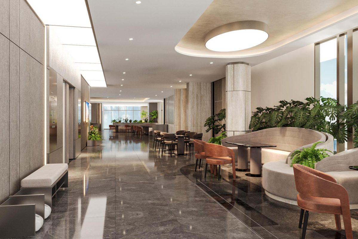 Không gian tiếp khách nhà điều hành dự án Happy One Mori