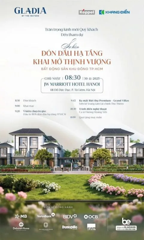 Gladia by the Waters - Sự kiện Bất động sản Khu Đông TP.HCM tại Hà Nội