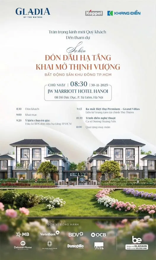 Gladia by the Waters - Sự kiện Bất động sản Khu Đông TP.HCM tại Hà Nội