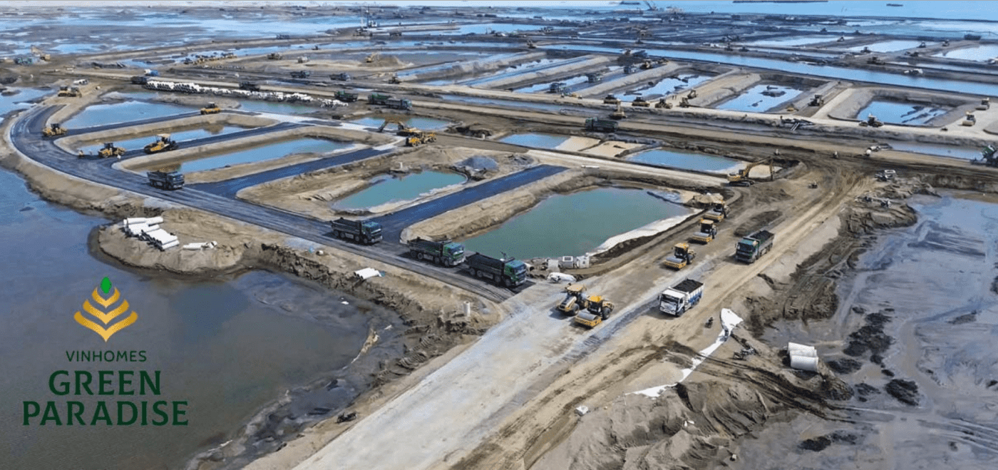 Công nghệ lấn biển Vinhomes Green Paradise Cần Giờ đến từ Hà Lan