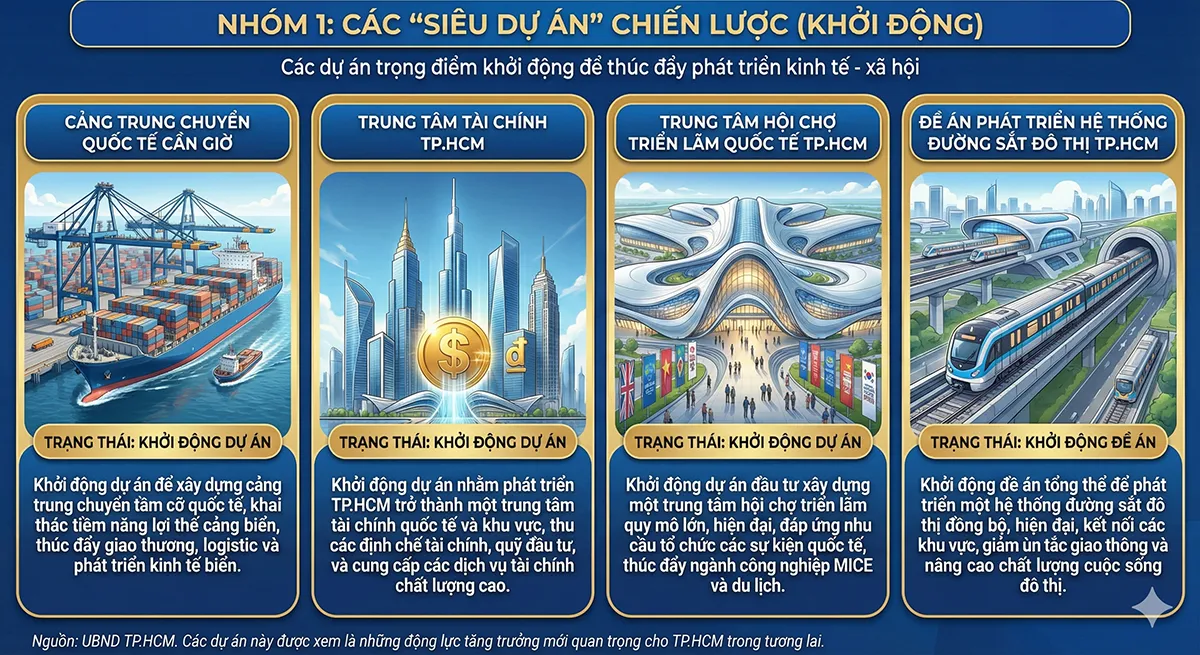 Kích hoạt 4 "Siêu dự án" thay đổi vị thế TP.HCM