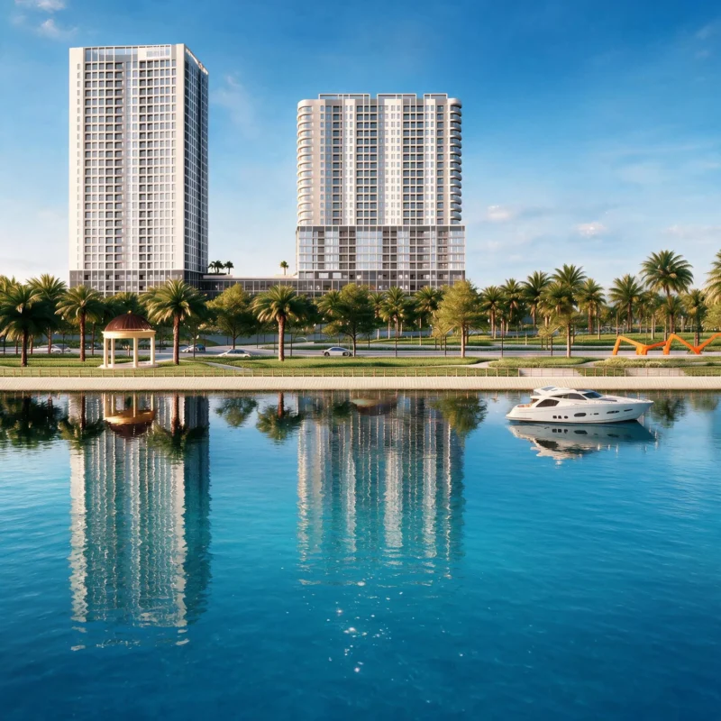Phối cảnh Serena Riverside view trực diện