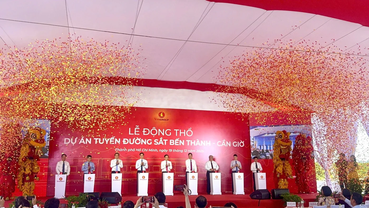 Chính thức khởi công tuyến đường sắt cao tốc Bến Thành - Cần Giờ rút ngắn thời gian di chuyển còn 13 phút 7 Chính thức khởi công tuyến đường sắt cao tốc Bến Thành - Cần Giờ rút ngắn thời gian di chuyển còn 13 phút