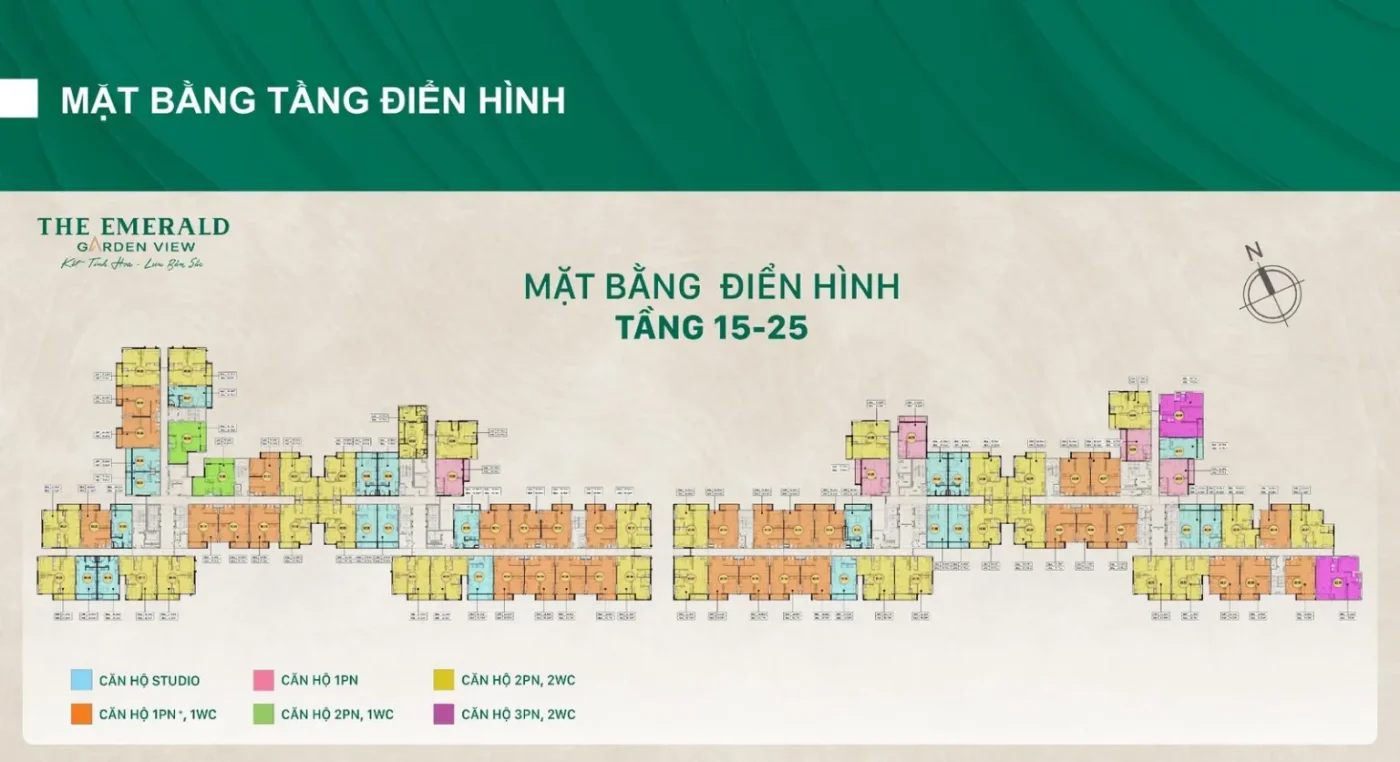 Mặt bằng tầng The Emerald Garden View