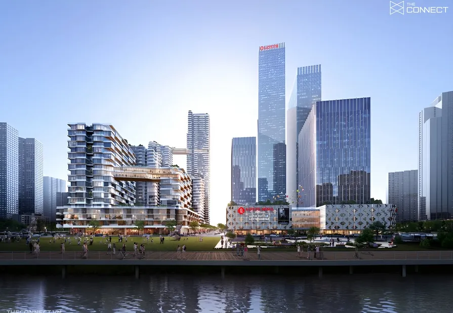 Thông Tin Tổng Quan KĐT Thủ Thiêm Eco Smart City (Lotte Eco Smart City) 16 Phối cảnh Trung tâm thương mại sầm uất tại Lotte Eco Smart City