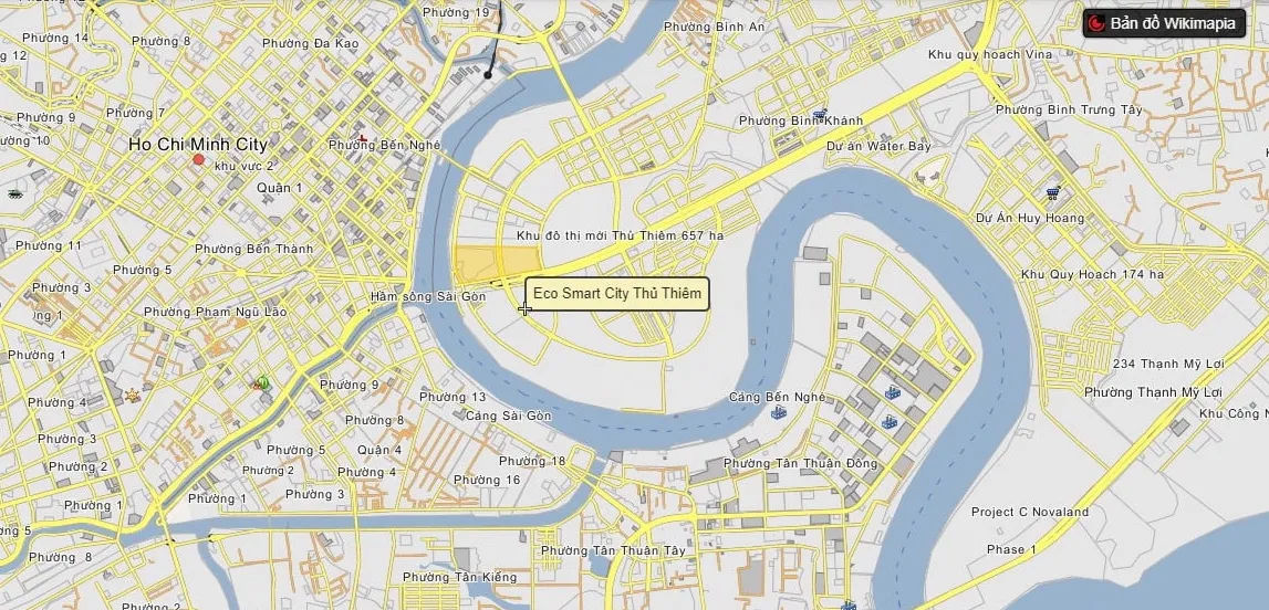 Thông Tin Tổng Quan KĐT Thủ Thiêm Eco Smart City (Lotte Eco Smart City) 14 Vị trí Khu đô thị Thủ Thiêm Eco Smart City