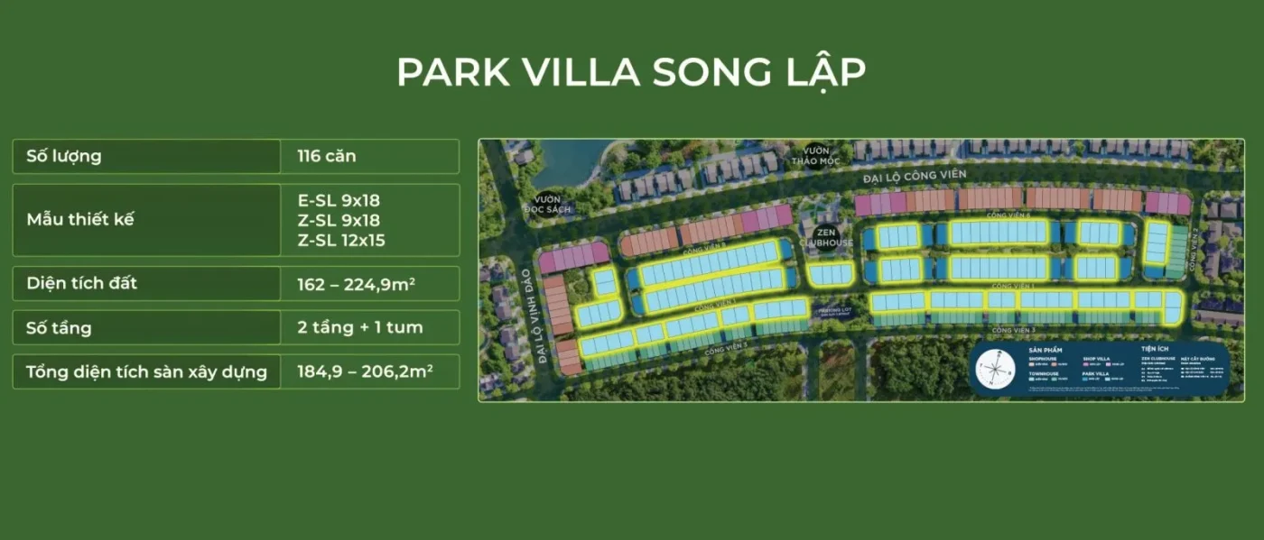 Mặt Bằng Rừng Mai Chi Tiết – Phân Khu Mùa Lễ Hội Đầu Tiên Tại Eco Retreat Long An 50 Mặt bằng Park Villa Song Lập - Eco Retreat - Phân khu lễ hội