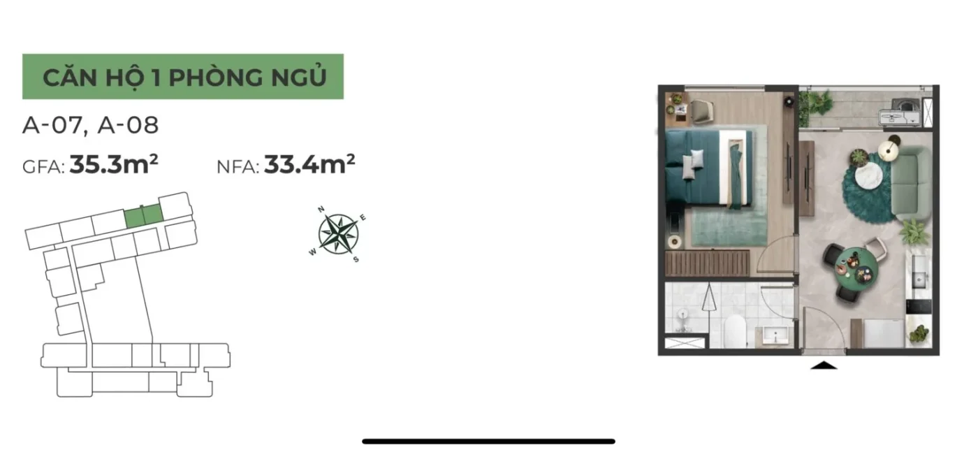 layout thiet ke can ho 1pn 1wc the emerald boulevard 11zon