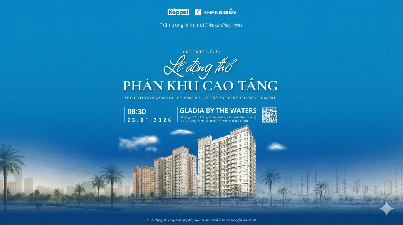 SỰ KIỆN: LỄ ĐỘNG THỔ KHU CAO TẦNG & KHAI HỘI XUÂN TẠI GLADIA BY THE WATERS