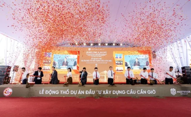 Lễ động thổ dự án Cầu Cần Giờ 15/1 - dấu mốc quan trọng quyết định giá trị Vinhomes Green Paradise
