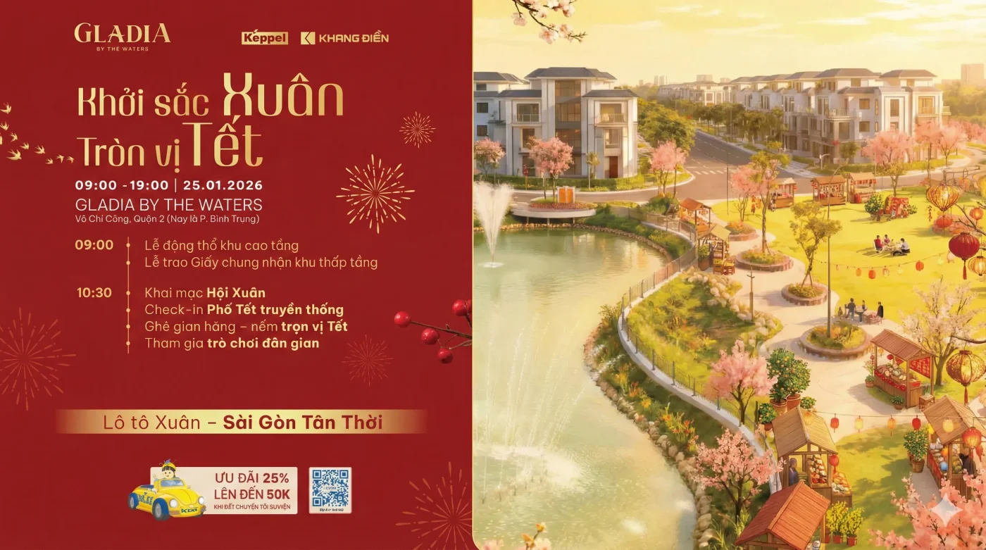KHỞI SẮC XUÂN - TRÒN VỊ TẾT CÙNG GLADIA BY THE WATERS
