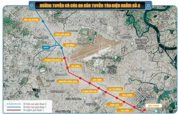 Tuyến Metro số 2 Bến Thành - Tham Lương sẽ được khởi công ngày 15/1/2026