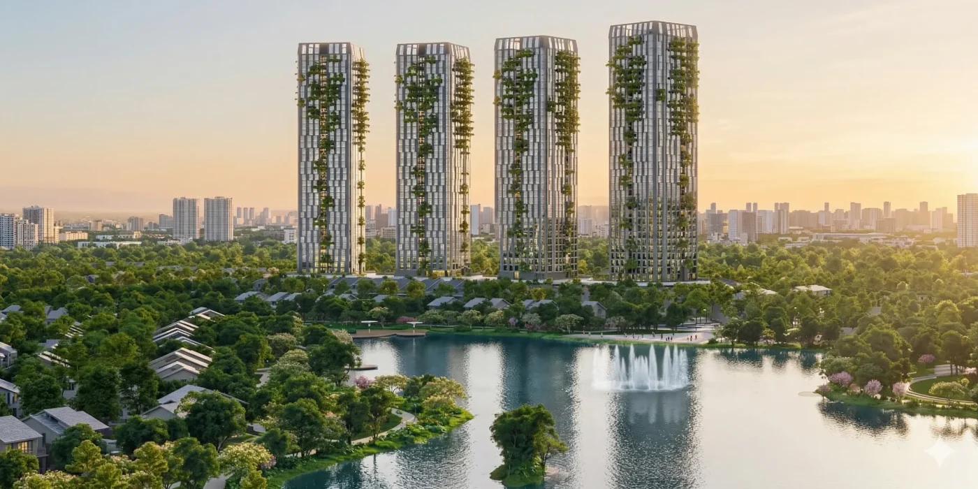 4 toà căn hộ đối diện Hồi Thiên Nga sắp được ra mắt tại Eco Retreat