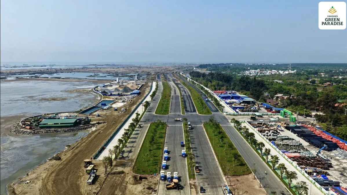 Vinhomes Green Paradise Cần Giờ đã định hình được các tuyến đường sương sống