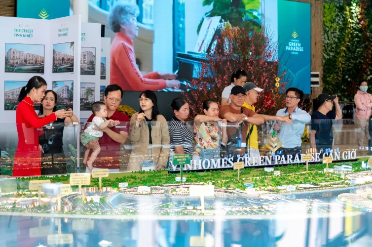 Văn phòng giao dịch tại Vinhomes Cần Giờ hoạt động xuyên tết