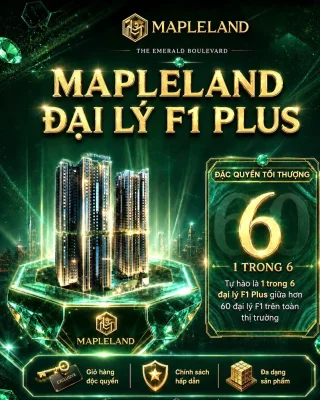 MapleLand là đại lý F1 Plus chính thức của dự án The Emerald Boulevard