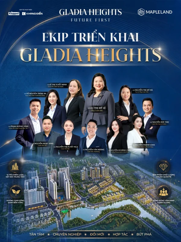 Triển Khai Dự Án Gladia Heights Với Ekip Mapleland 3 Ekip dự án Gladia Heights