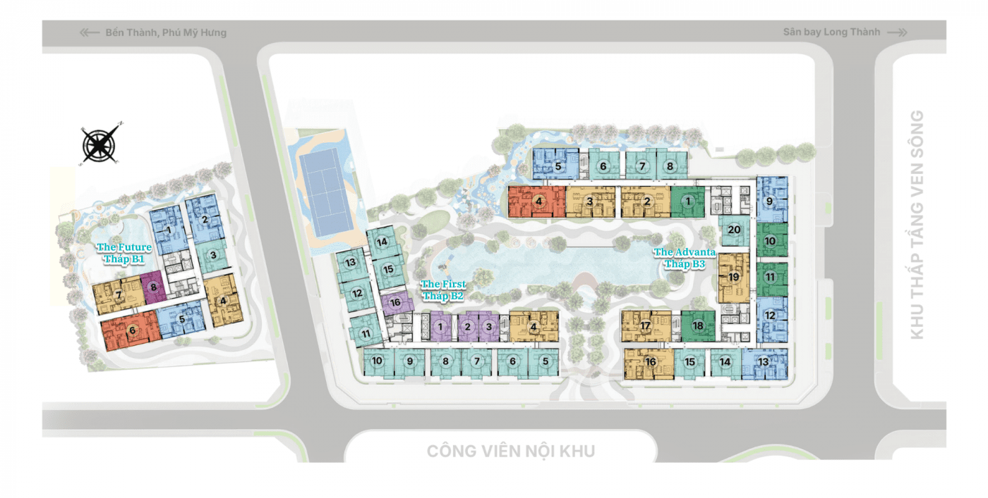 Mặt bằng tầng căn hộ Gladia Heights