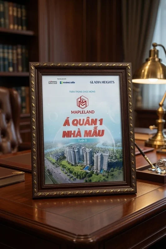 Thị trường khu Đông nóng: Mapleland Á quân 1 nhà mẫu Gladia Heights tuần 5