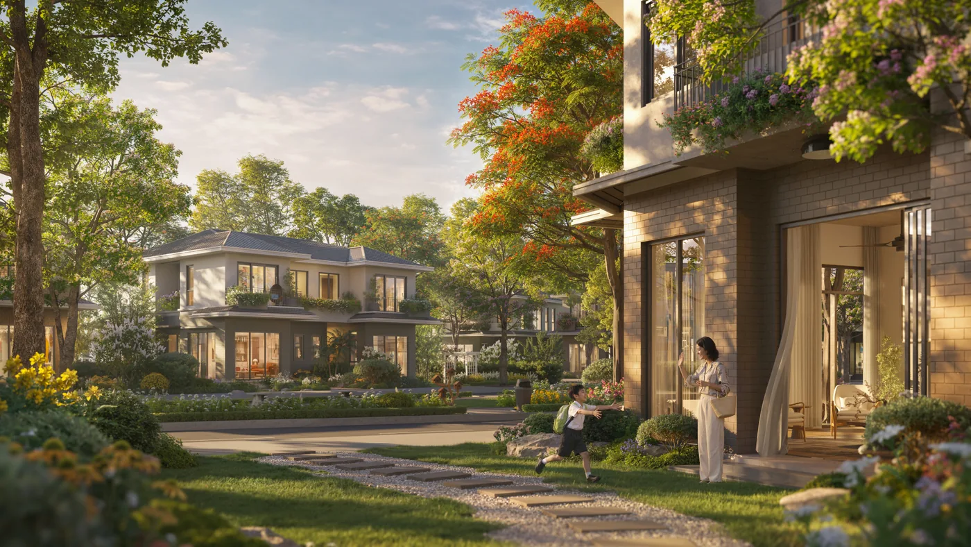 Thiết kế biệt thự phân khu Rừng Phượng Eco Retreat